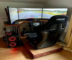 Racing Simulator (Moza wheel/pedals, NVIDIA, 3 screens)